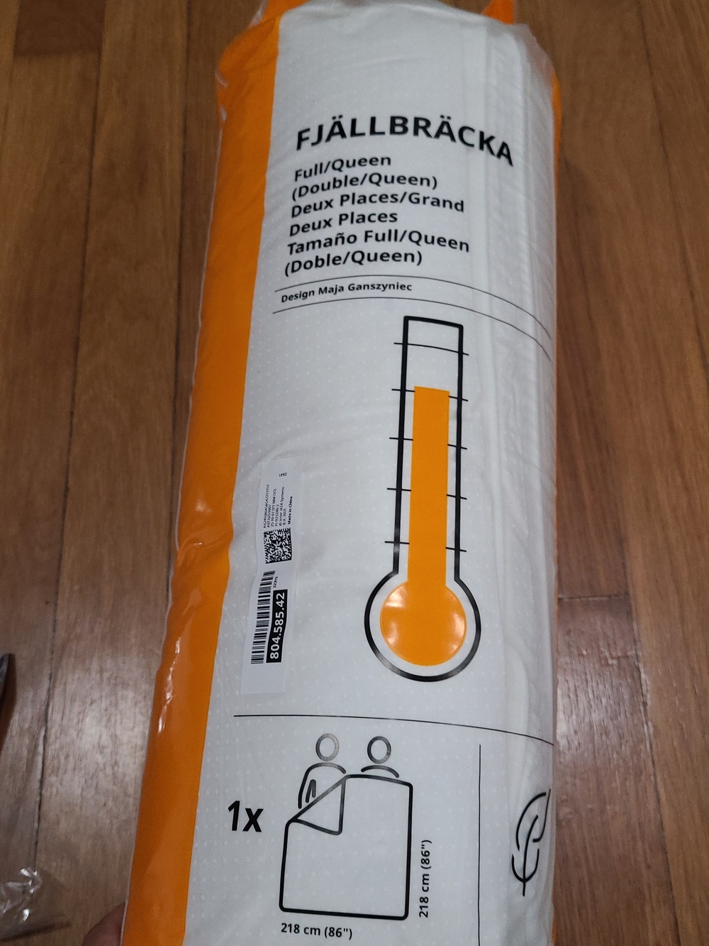 FJÄLLBRÄCKA Duvet insert, warm, Full/Queen